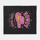 Couverture Polaire Howdy Cowboy De 3E Année Revenir À L'École (Devant (Horizontal))