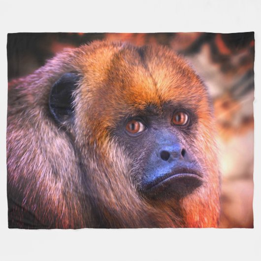 Couverture Polaire Howler Monkey (Devant (Horizontal))