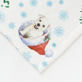 Couverture Polaire Howlidays heureux Westie (Coin)