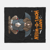 Couverture Polaire Howloween Allemand Pointer Dog Halloween (Devant (Horizontal))