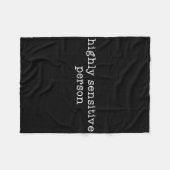 Couverture Polaire Hsp Personne hautement sensible résiste (Devant (Horizontal))