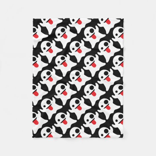 Couverture Polaire Huez le fantôme d'Emoji (Devant)