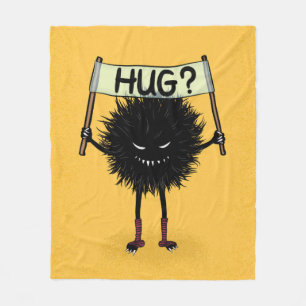 Couverture Polaire Hug de caractères mal déplaisant