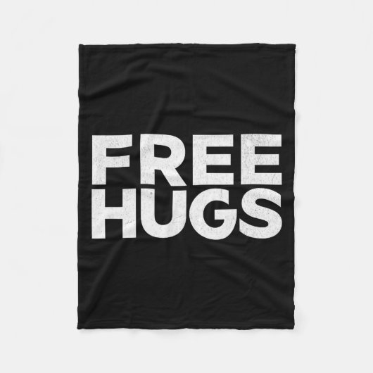 Couverture Polaire Hugs Tee - Funny Hugs (Devant)