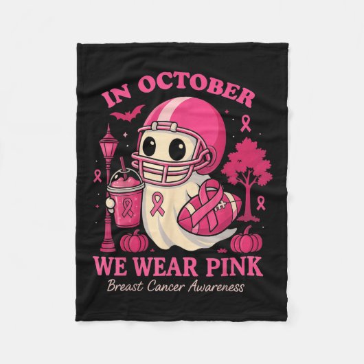 Couverture Polaire Hugvyn In October We Wear Nk Ghost Halloween Breas (Devant)