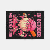 Couverture Polaire Hugvyn Nous Portons Pink Breast Cancer Baseball Ic (Devant (Horizontal))