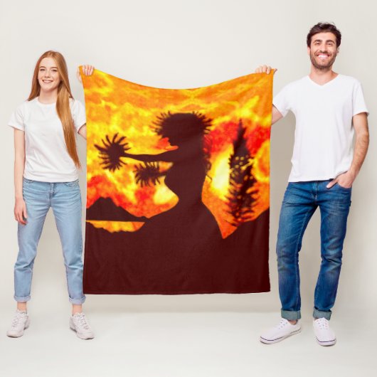 Couverture Polaire Hula Dancer  (En situation)