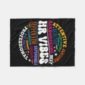 Couverture Polaire Human Resources Hr Vibes Analyst Employee Apprecia (Devant (Horizontal))