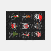 Couverture Polaire Human Skeleton Anatomy Christmas Medical Student X (Devant (Horizontal))