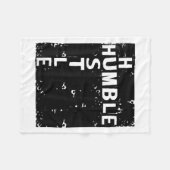 Couverture Polaire Humble Hustle Insrational Motivational Entrepreneu (Devant (Horizontal))