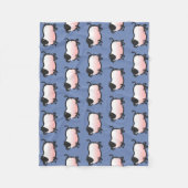 Couverture Polaire Humoristique 3 Cochon Année Anniversaire Choisir C (Devant)