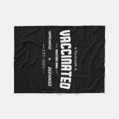 Couverture Polaire Humour amusant vacciné Citation graphique Nu enreg (Devant (Horizontal))