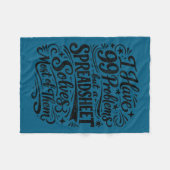 Couverture Polaire Humour comptable tableur analyste de données (Devant (Horizontal))
