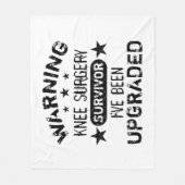 Couverture Polaire Humour de chirurgie du genou amélioré (Devant)