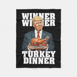 Couverture Polaire Humour Drôle Trump Gagnant Dîner Dîner Turquie
