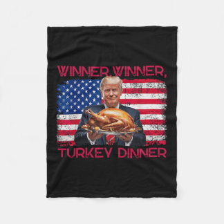 Couverture Polaire Humour Drôle Trump Gagnant Dîner Dîner Turquie