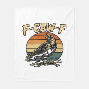 Couverture Polaire Humour gothique F Croassement F Drôle Corbeau Styl