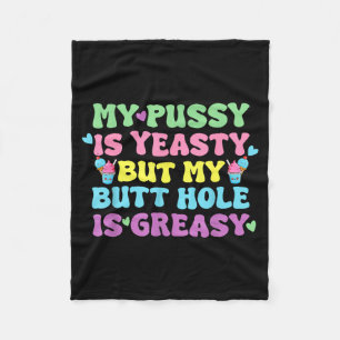 Couverture Polaire Humour levure Naughty Adulte Inapproprié Drôle
