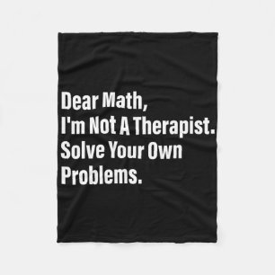 Couverture Polaire Humour Mathématique Cher Math Je ne suis pas un Th