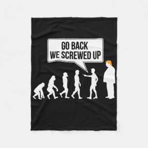Couverture Polaire Humour politique drôle anti-Trump évolution