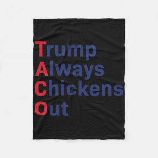 Couverture Polaire Humour Taco Trump toujours poules dehors drôle