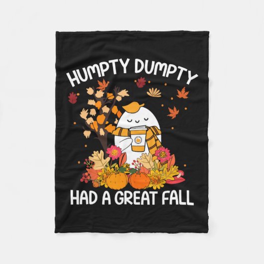Couverture Polaire Humpty Funny Dumpty A Eu Une Grande Chute Heureuse (Devant)