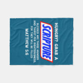 Couverture Polaire Hungry_ Grab A Scripture Bible Verse Famous Funny  (Devant (Horizontal))
