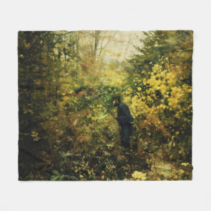 Couverture Polaire Hunter in the Forest (par H.A. Brendekilde)