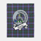 Couverture Polaire Hunter Moderne Clan Badge Tartan Plaid (Devant)