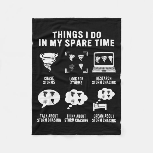 Couverture Polaire Hurricane Chasing Chaser Tornado Hunter Meteorolog (Devant)