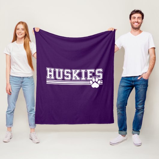 Couverture Polaire Huskie Fleece Blanket (En situation)
