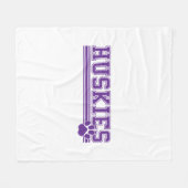 Couverture Polaire Huskie Fleece Blanket (Devant (Horizontal))