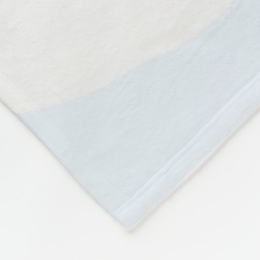 Couverture Polaire Husky blanc dans la neige (Coin)