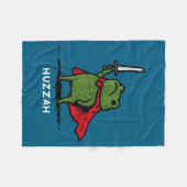 Couverture Polaire Huzzah Frog Knight Funny Sword Meme Quote (Devant (Horizontal))