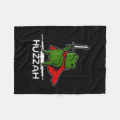Couverture Polaire Huzzah Frog Knight Funny Sword Meme Quote  (Devant (Horizontal))