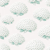 Couverture Polaire Hydrangea Blanc Élégant Sarcelle