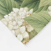 Couverture Polaire Hydrangea watercolour floral Boho retro flowers (Coin)