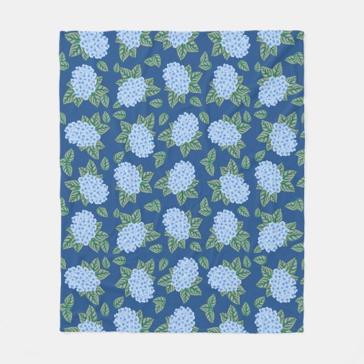Couverture Polaire Hydrangeas bleu du pays (Devant)