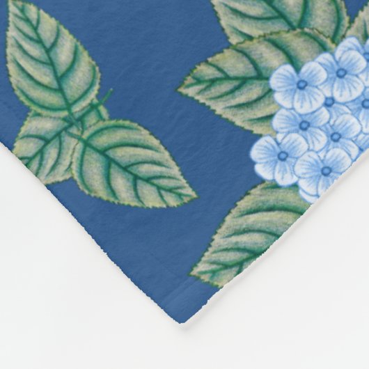 Couverture Polaire Hydrangeas bleu du pays (Coin)