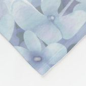 Couverture Polaire Hydrangée bleue (Coin)