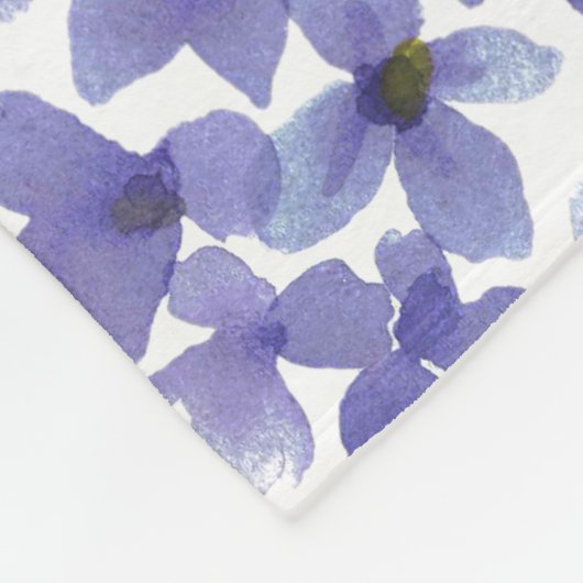 Couverture Polaire Hydrangée d'hydrangée violette personnalisée Baby (Coin)