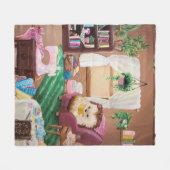 Couverture Polaire Hygge Hedgehog (Devant (Horizontal))