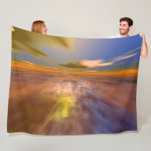 Couverture Polaire HYPERION WORLD, ALIEN SEASCAPE SKY, NUAGES Sci-Fi