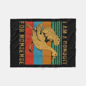 Couverture Polaire I Am A Conduit For Nonsense Capybara Goose (Devant (Horizontal))
