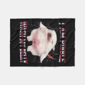 Couverture Polaire I Am Bble Wash My Belly Funny Dog Meme  (Devant (Horizontal))