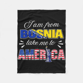 Couverture Polaire I am from bosnia take me to america 