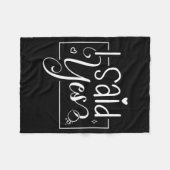 Couverture Polaire I Asked I Said Yes Engagement Reveal Announcement  (Devant (Horizontal))