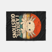 Couverture Polaire I Axolotl Questions Shirt Adults Youth Kids Retro  (Devant (Horizontal))