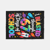 Couverture Polaire I Blasted Through 67 Six Seven Days Of School Spac (Devant (Horizontal))