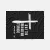 Couverture Polaire I Can Do All Things Through Christ Who Strengthens (Devant (Horizontal))